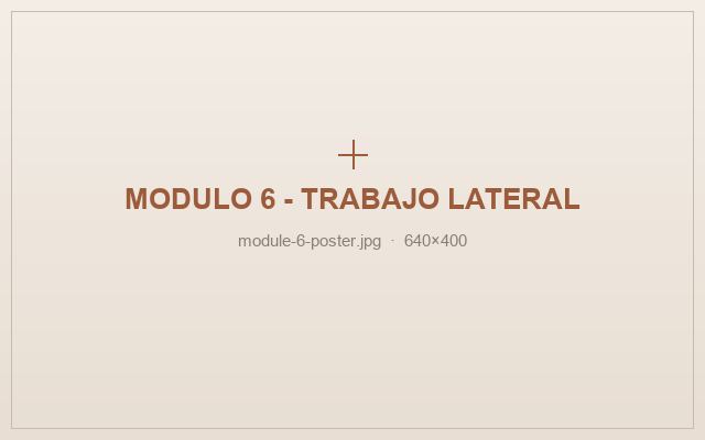 Módulo 06 — Trabajo lateral